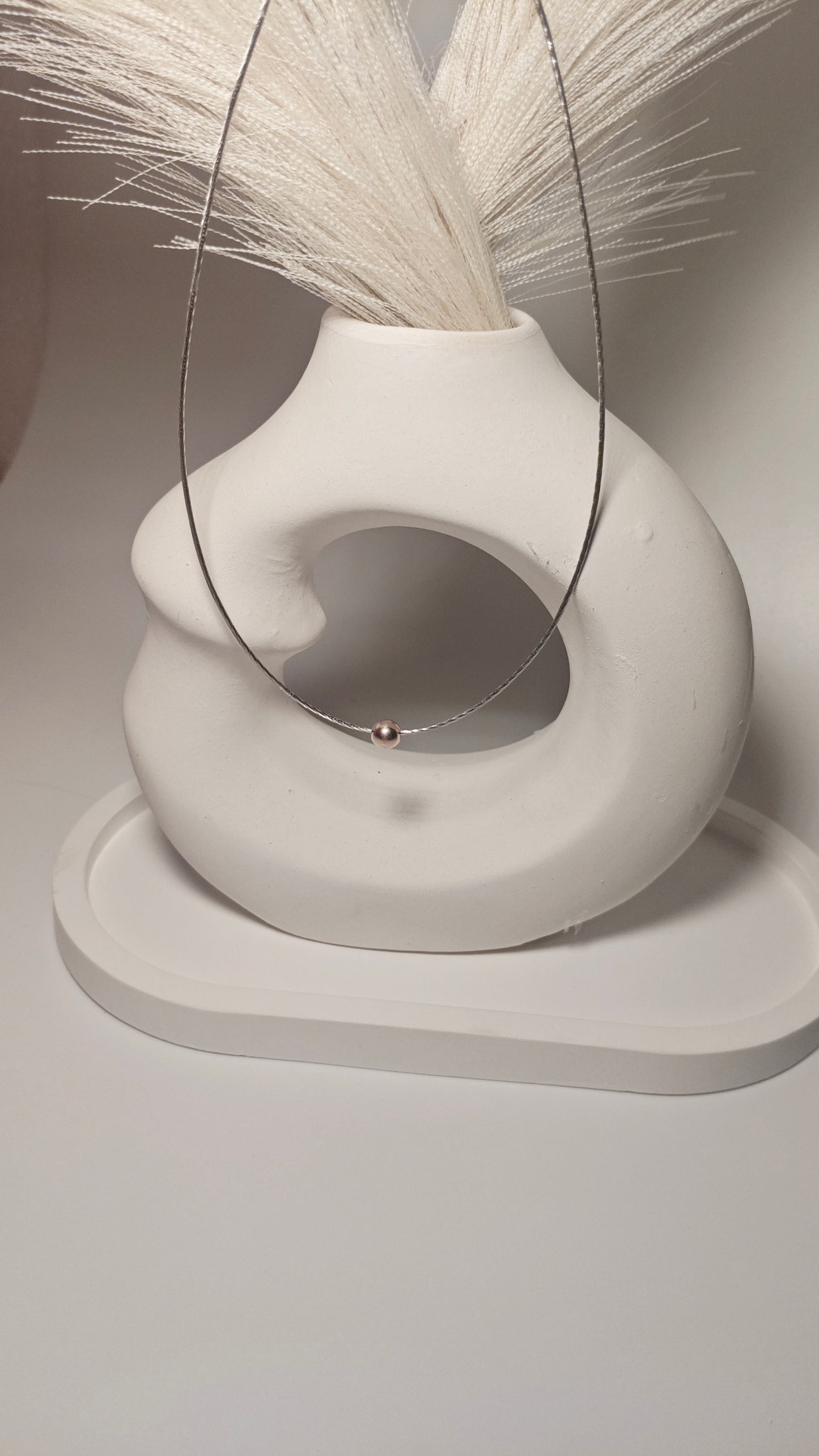 Minimal Single Ball 925 Silver Chain