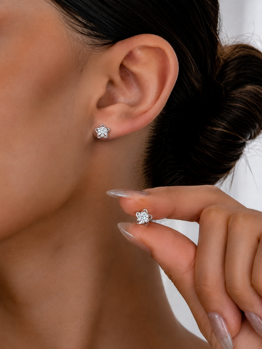 Shining Starfish 925 Studs